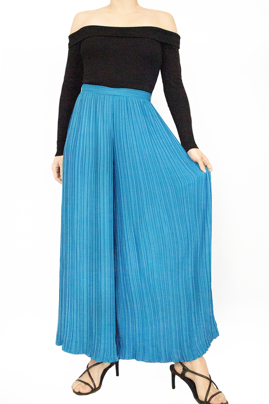 Calças plissadas (S)