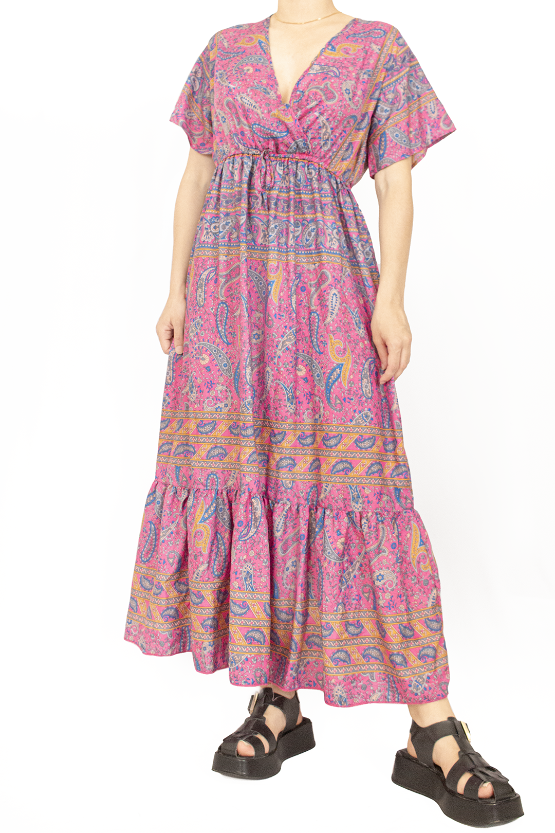 Vestido com seda (M)