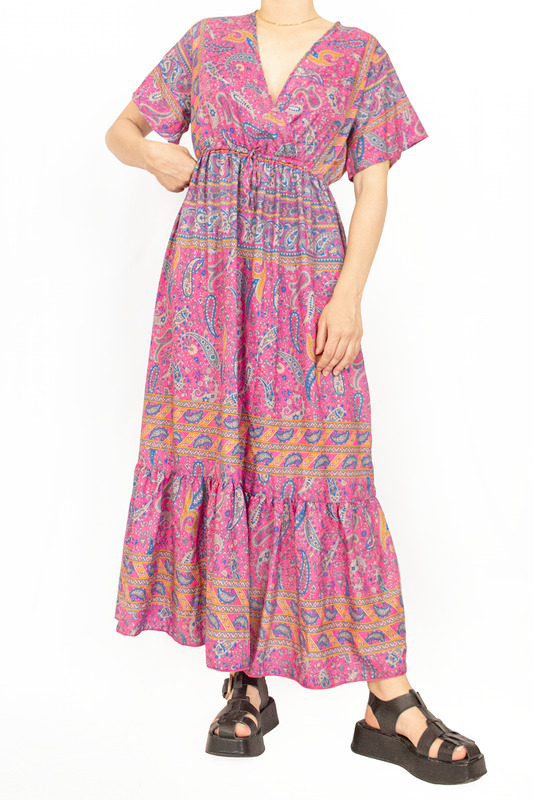 Vestido com seda (M)