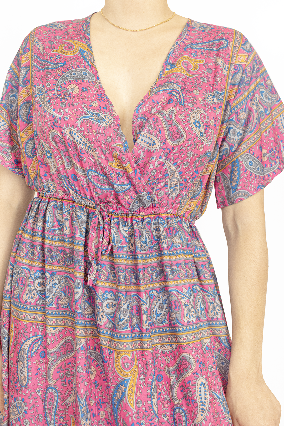 Vestido com seda (M)