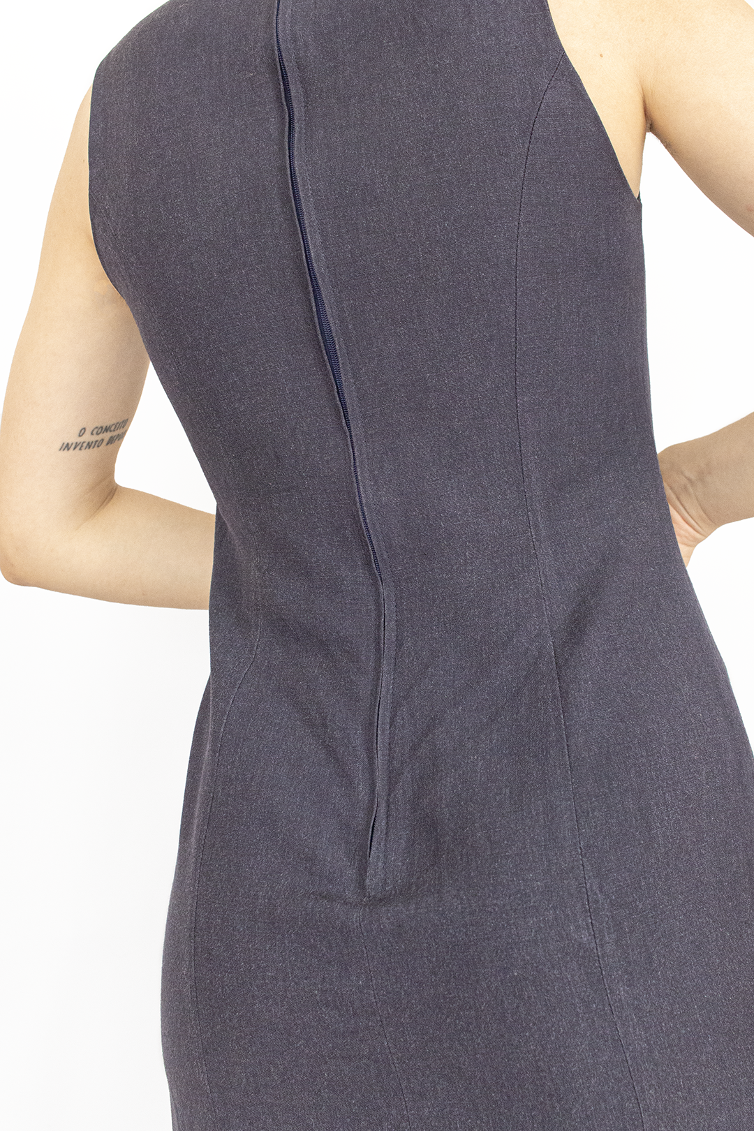 Vestido com linho (S)